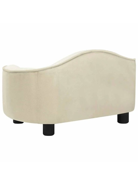Pohovka pro psy krémová 67 x 47 x 36 cm plyš
