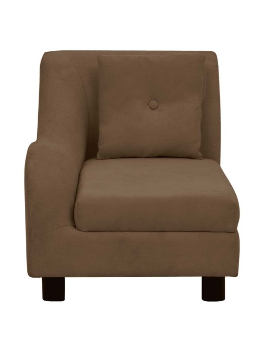 Pohovka pro psy s polštářem hnědá 83 x 44 x 44 cm plyš