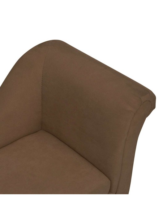 Pohovka pro psy s polštářem hnědá 83 x 44 x 44 cm plyš