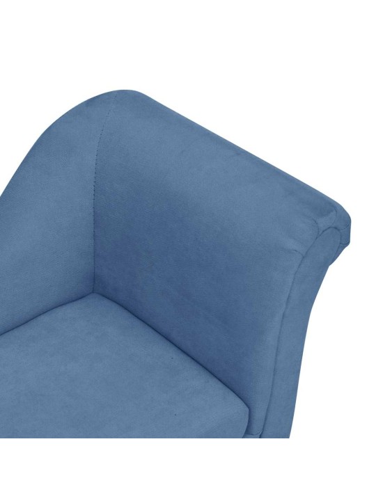 Pohovka pro psy s polštářem modrá 83 x 44 x 44 cm plyš