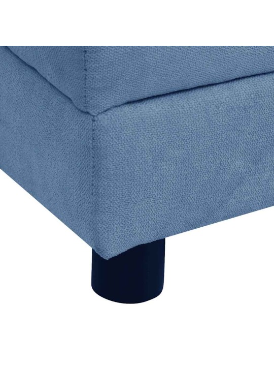 Pohovka pro psy s polštářem modrá 83 x 44 x 44 cm plyš