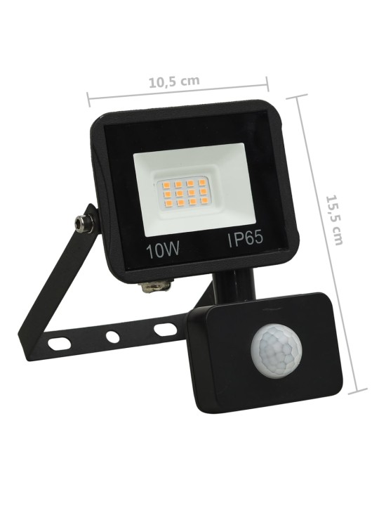 LED reflektor se senzorem 10 W teplé bílé světlo