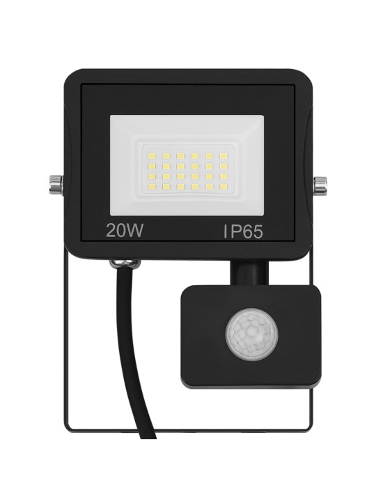 Led reflektor se senzorem 20 w teplé bílé světlo