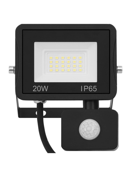 Led reflektor se senzorem 20 w teplé bílé světlo