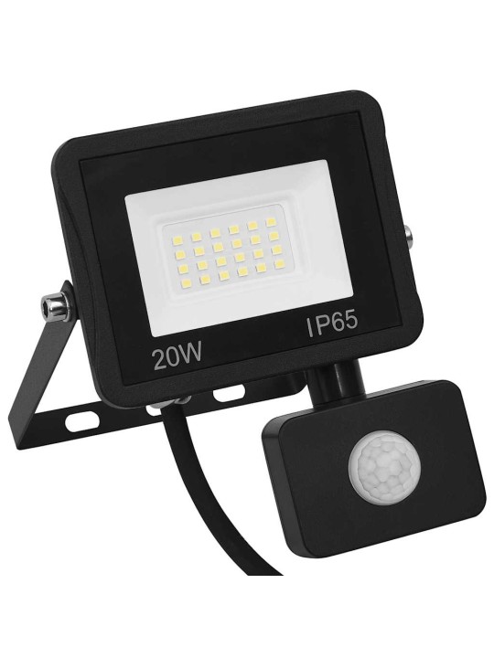 Led reflektor se senzorem 20 w teplé bílé světlo