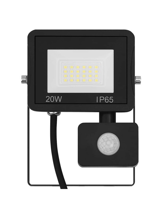 Led reflektor se senzorem 20 w studené bílé světlo