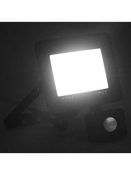 LED reflektor se senzorem 30 W studené bílé světlo