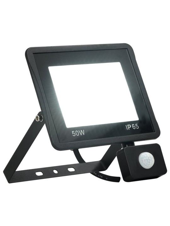 Led reflektor se senzorem 50 w studené bílé světlo
