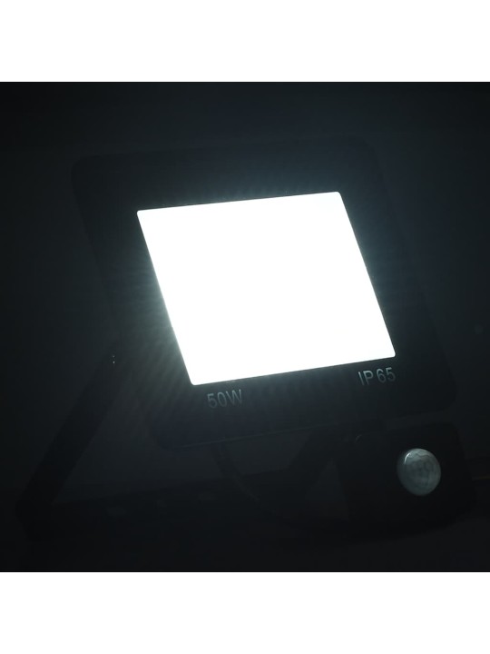 Led reflektor se senzorem 50 w studené bílé světlo