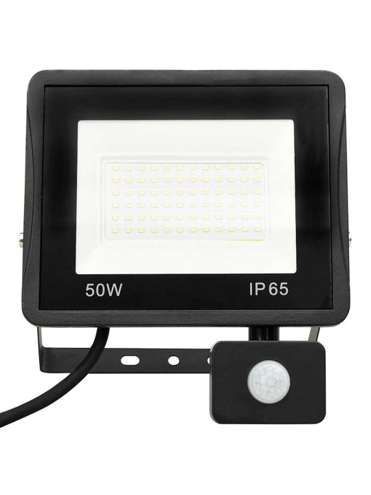 Led reflektor se senzorem 50 w studené bílé světlo