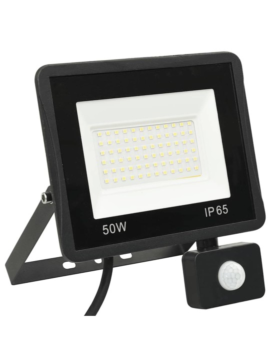 Led reflektor se senzorem 50 w studené bílé světlo