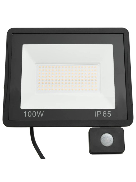 Led reflektor se senzorem 100 w studené bílé světlo