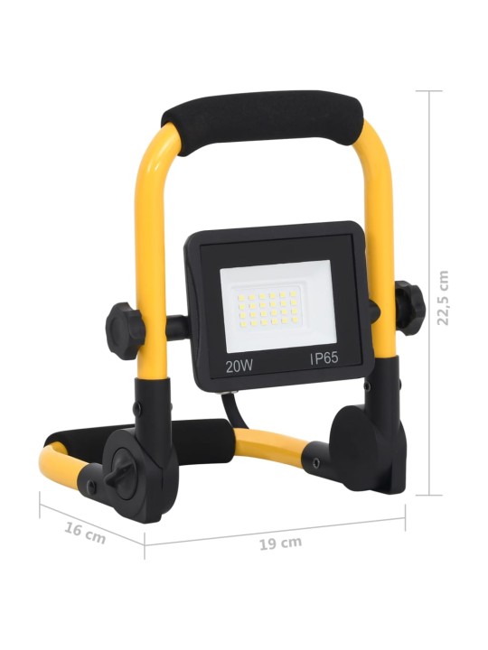 LED reflektor s rukojetí 20 W teplé bílé světlo