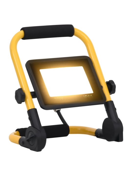 Led reflektor s rukojetí 30 w teplé bílé světlo