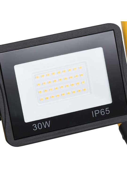 Led reflektor s rukojetí 30 w teplé bílé světlo
