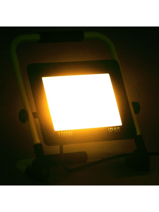 Led reflektor s rukojetí 100 w teplé bílé světlo