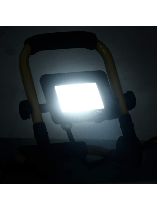 Led reflektor s rukojetí 20 w studené bílé světlo