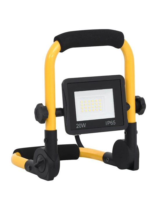 Led reflektor s rukojetí 20 w studené bílé světlo