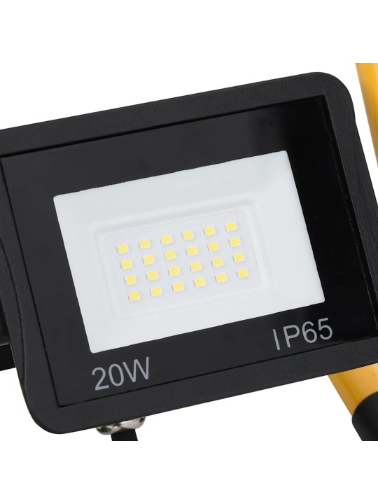Led reflektor s rukojetí 20 w studené bílé světlo