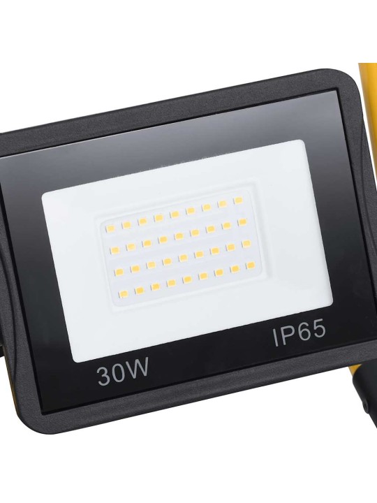 Led reflektor s rukojetí 30 w studené bílé světlo