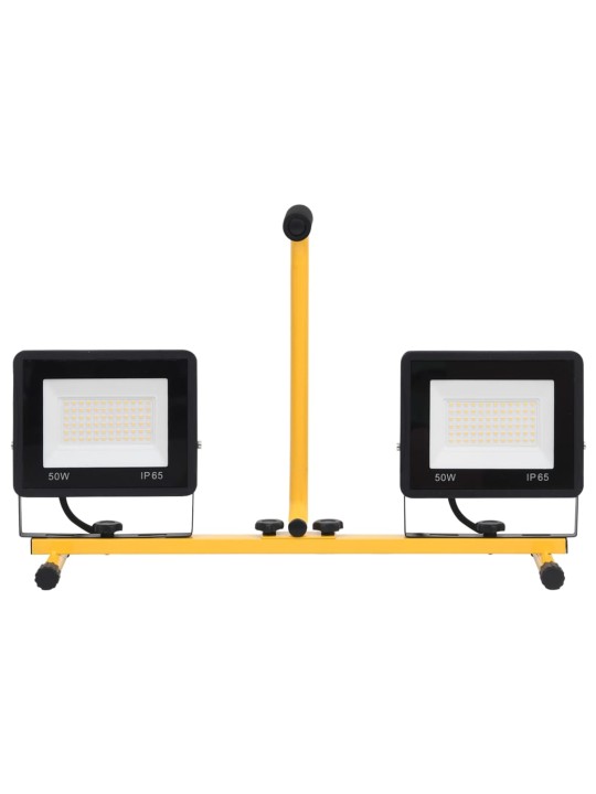 LED reflektor s rukojetí 2 x 50 W teplé bílé světlo