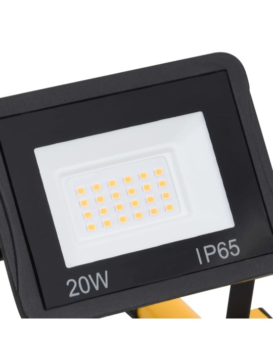 LED reflektor s rukojetí 2 x 20 W studené bílé světlo