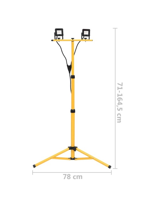 Led reflektor se stojanem 2 x 10 w teplé bílé světlo