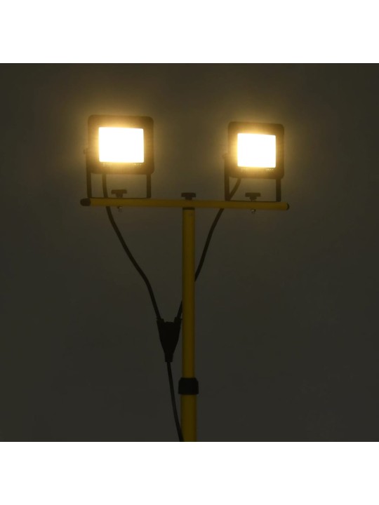 Led reflektor se stojanem 2 x 20 w teplé bílé světlo