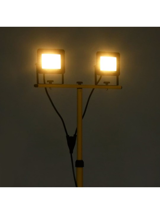 Led reflektor se stojanem 2 x 30 w teplé bílé světlo