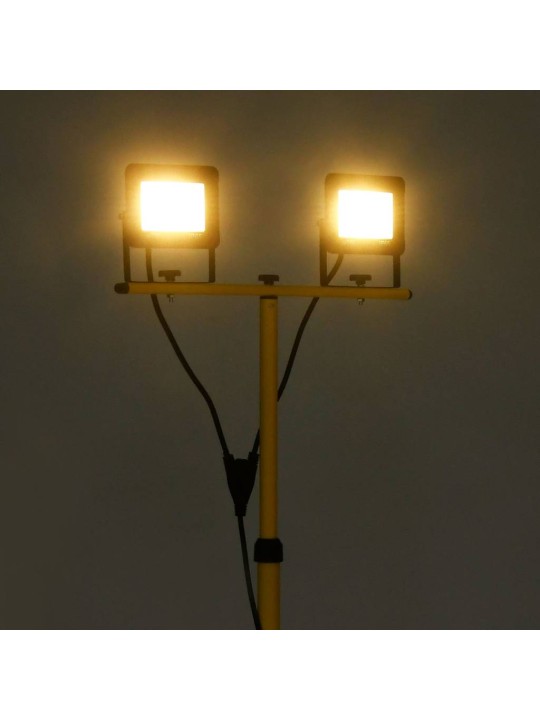Led reflektor se stojanem 2 x 50 w teplé bílé světlo