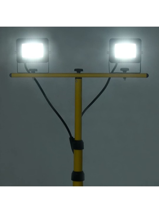 Led reflektor se stojanem 2 x 20 w studené bílé světlo
