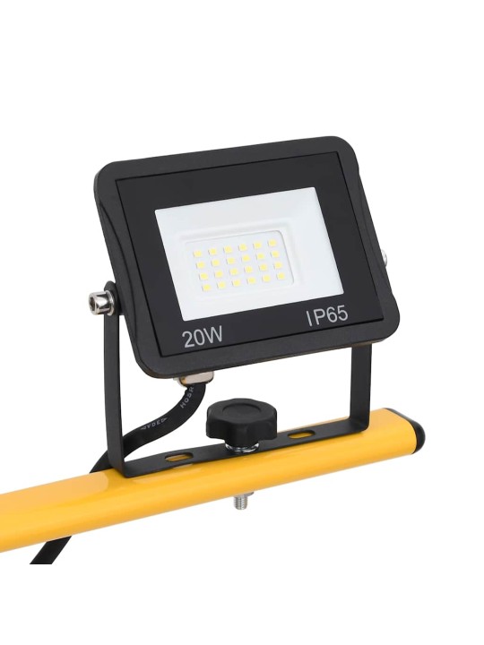 Led reflektor se stojanem 2 x 20 w studené bílé světlo
