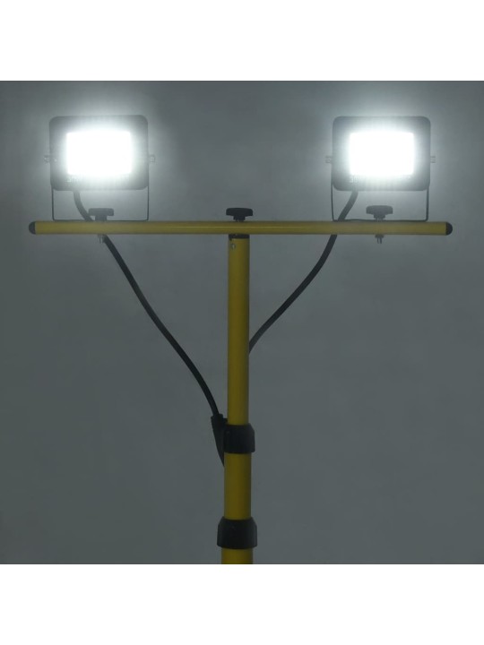 Led reflektor se stojanem 2 x 30 w studené bílé světlo