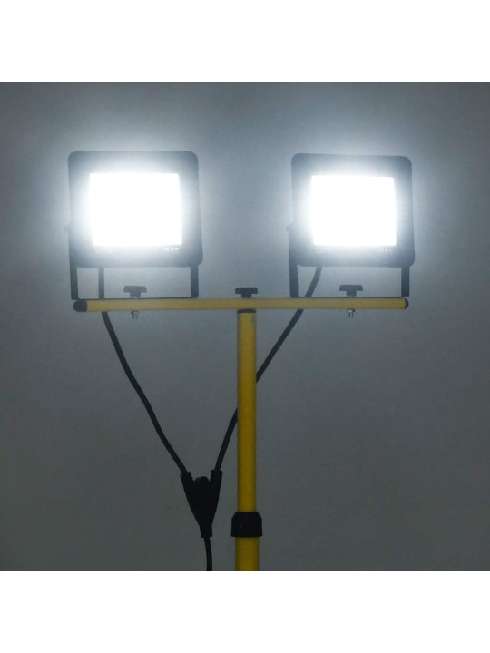Led reflektor se stojanem 2 x 100 w studené bílé světlo