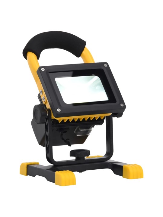 Dobíjecí LED reflektor s rukojetí 30 W studené bílé světlo