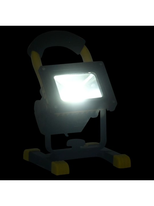 Dobíjecí LED reflektor s rukojetí 30 W studené bílé světlo
