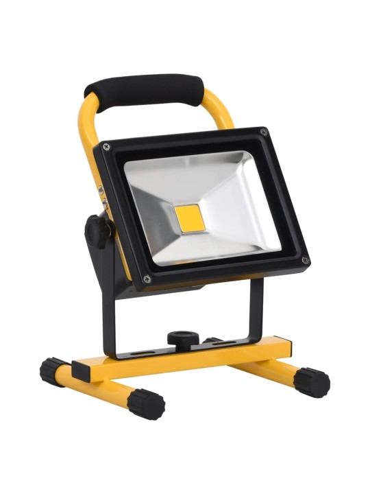 Dobíjecí LED reflektor s rukojetí 30 W studené bílé světlo