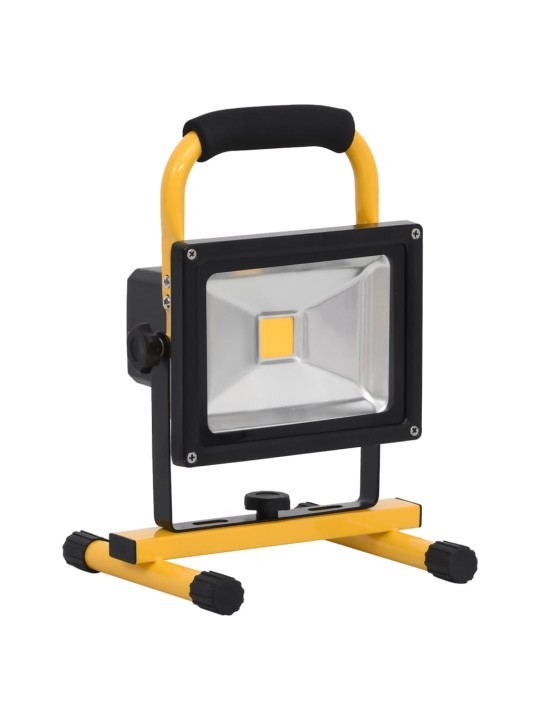Dobíjecí LED reflektor s rukojetí 30 W studené bílé světlo