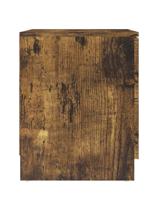 Noční stolky 2 ks kouřový dub 40 x 40 x 50 cm kompozitní dřevo