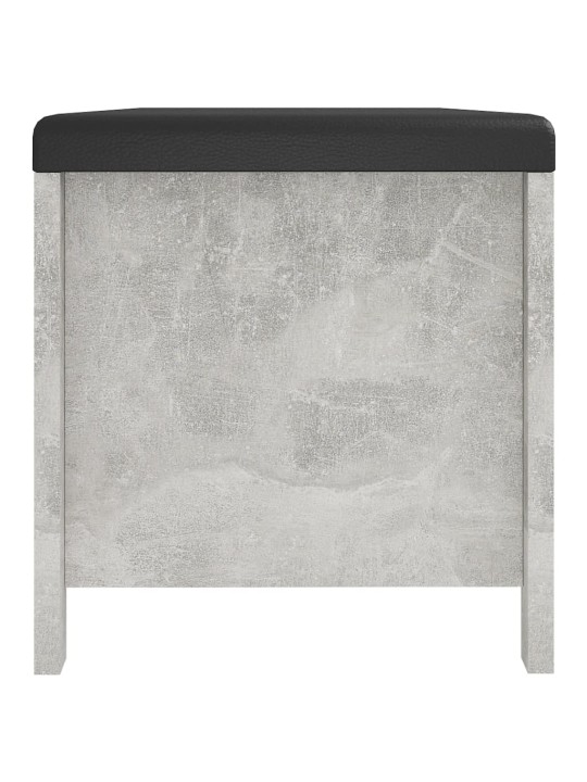 Úložný box s poduškou betonově šedý 105 x 40 x 45 cm kompozit