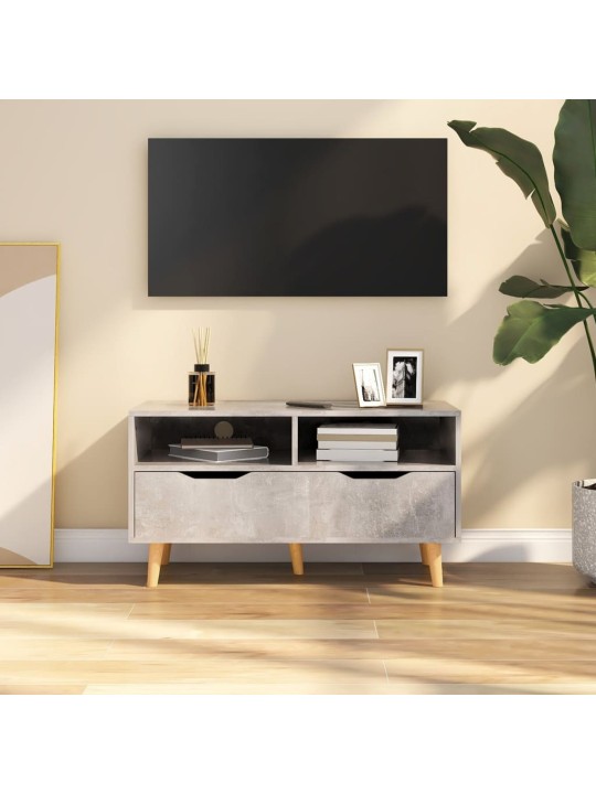TV skříňka betonově šedá 90 x 40 x 48,5 cm kompozitní dřevo