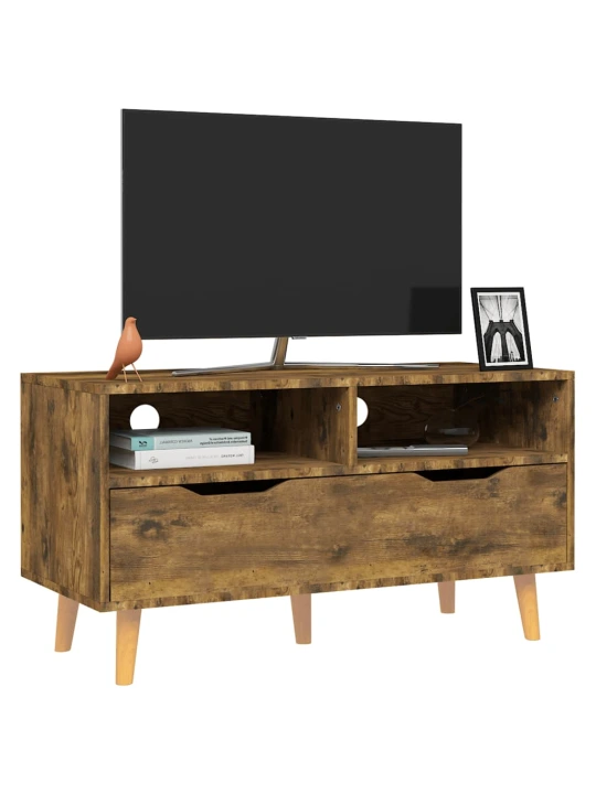TV skříňka kouřový dub 90 x 40 x 48,5 cm kompozitní dřevo