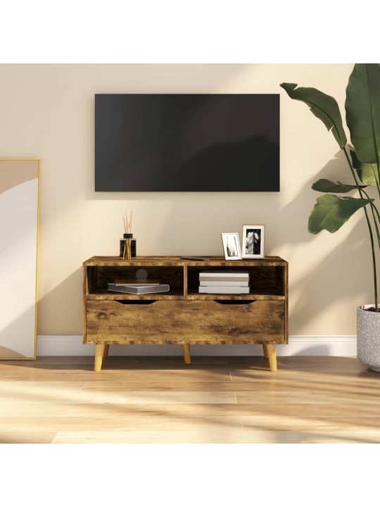 TV skříňka kouřový dub 90 x 40 x 48,5 cm kompozitní dřevo