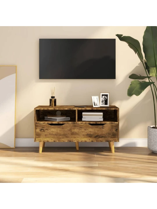 TV skříňka kouřový dub 90 x 40 x 48,5 cm kompozitní dřevo