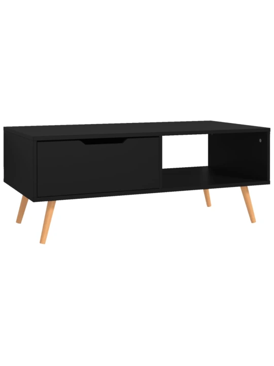 Konferenční stolek černý 100 x 49,5 x 43 cm kompozitní dřevo