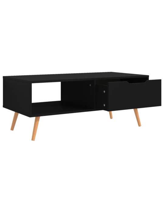 Konferenční stolek černý 100 x 49,5 x 43 cm kompozitní dřevo