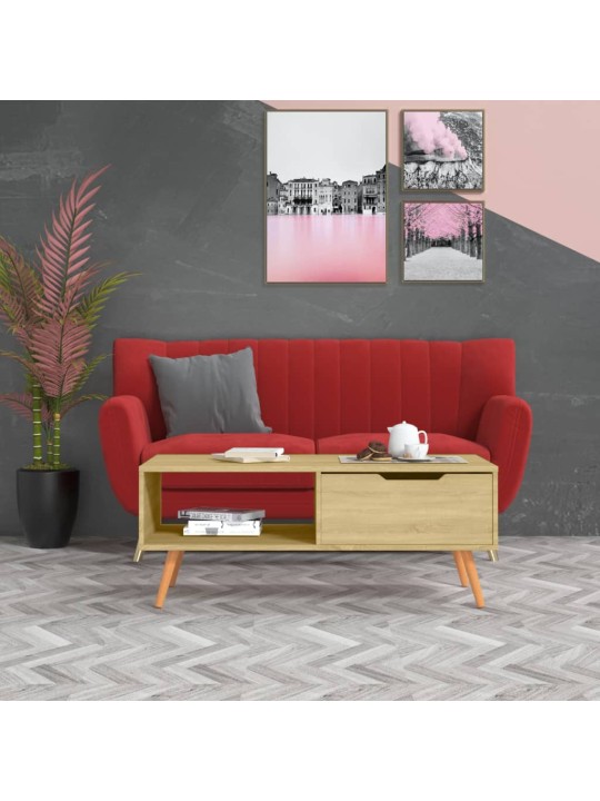Konferenční stolek dub sonoma 100x49,5x43 cm kompozitní dřevo