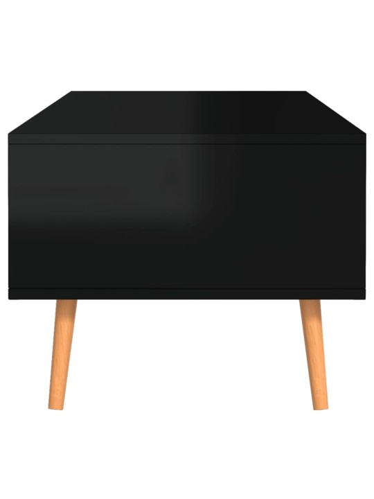 Konferenční stolek černý lesklý 100x49,5x43 cm kompozitní dřevo