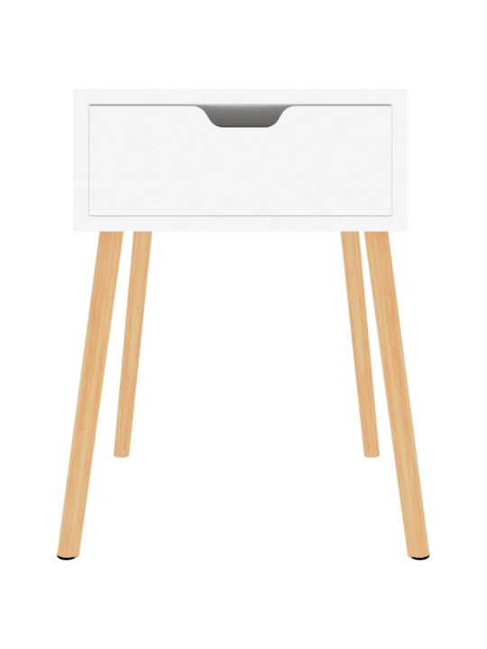 Noční stolky 2 ks bílé 40 x 40 x 56 cm kompozitní dřevo