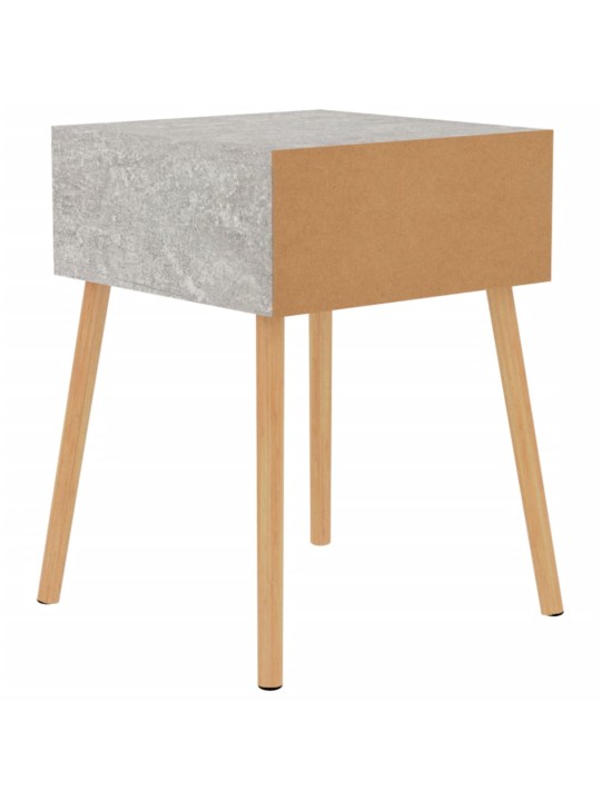 Noční stolky 2 ks betonově šedé 40x40x56 cm kompozitní dřevo